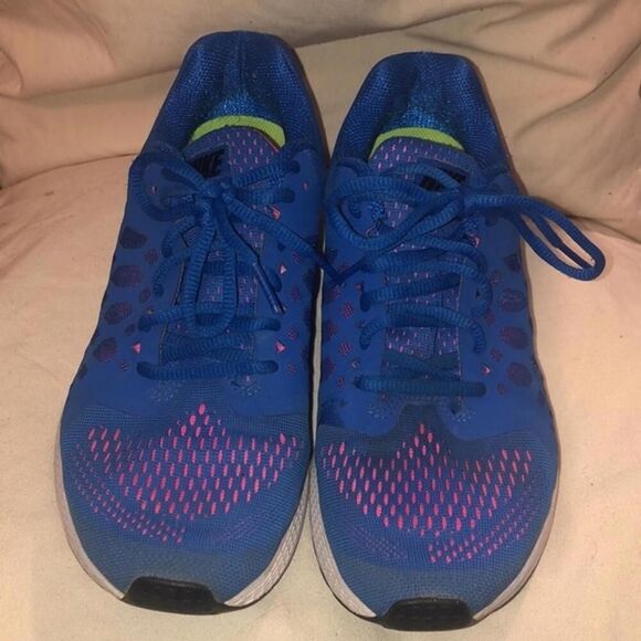 Nike Zoom Ladies size 8 Shoes Womens Blue and Pink Running Walking Sports - Picture 3 of 7